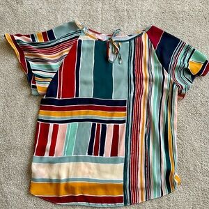 LOFT multicolored top, size L.